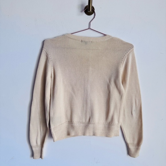 Soeur Tita Cotton Cardigan Ecru 34/XS - Picture 6 of 7